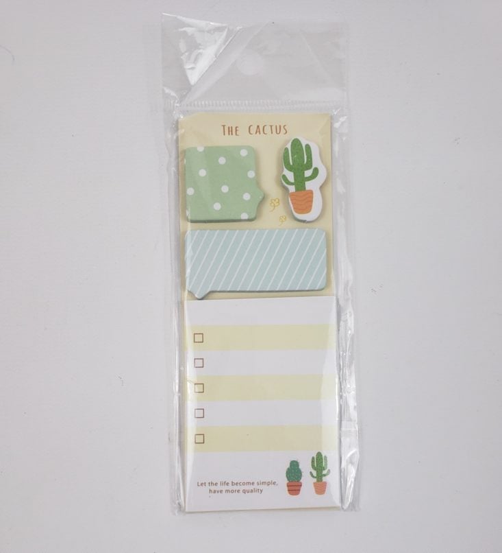 BUSY BEE STATIONERY Subscription Box May 2019 - The Cactus Mini Stickies Top 1