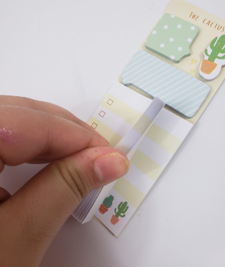 BUSY BEE STATIONERY Subscription Box May 2019 - The Cactus Mini Stickies Top 3