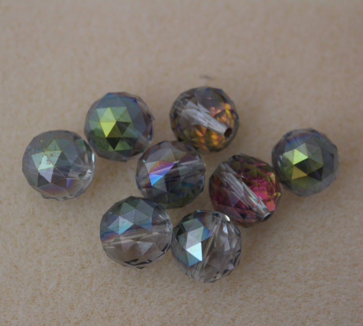 Bargain Bead Box May 2019 - Electroplated Chinese Crystal Round Beads Top