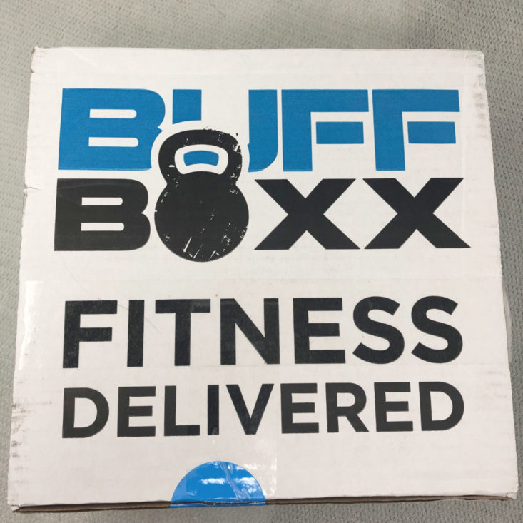 BuffBoxx Fitness Subscription Review April 2019 - Box Closed Top