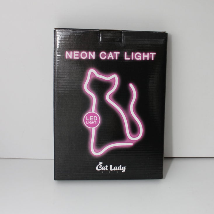 Cat Lady Box May 2019 - Neon Cat Light Box Front