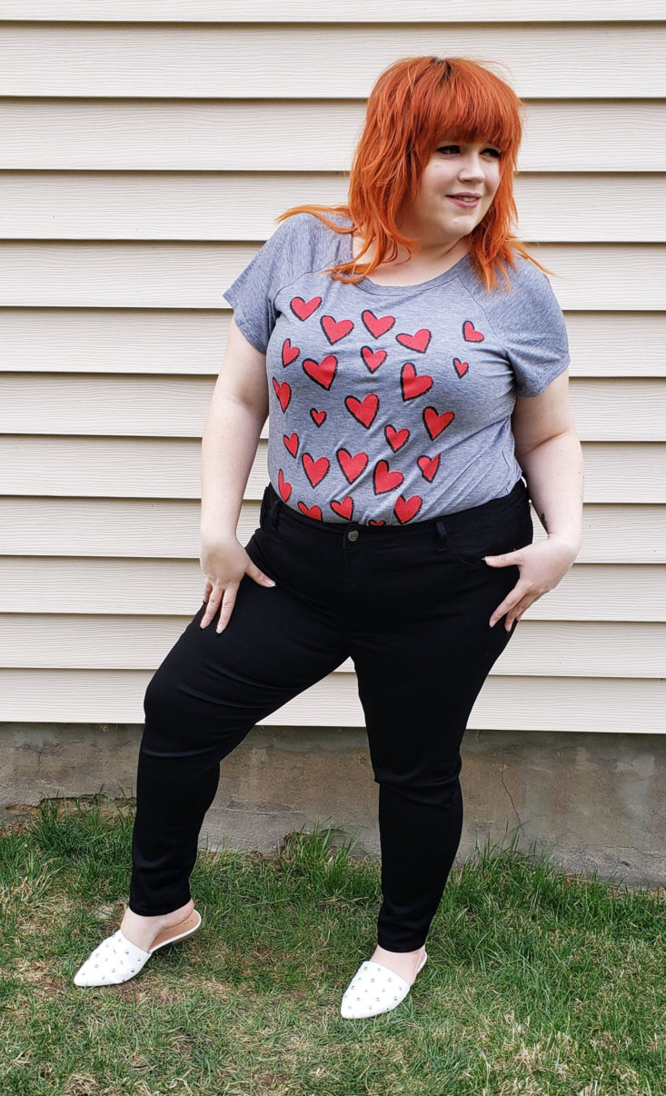 Dia & Co Subscription Box Review March 2019 - Phillips Short Sleeve Graphic Tee by Molly&Isadora Size 2x 2 Front