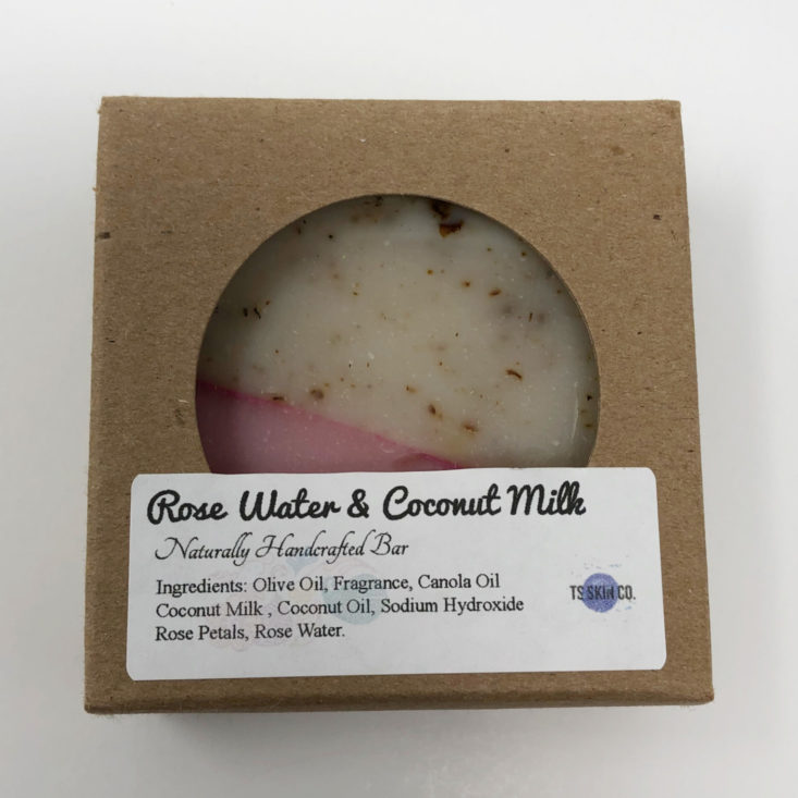 Explore Local Box “Miami, Florida” May 2019 - TS Skin Rose Water & Coconut Milk Bar Soap 1