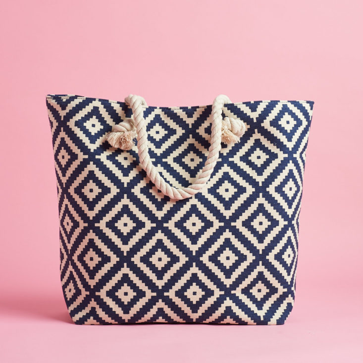 summer and rose navy diamond tote fabfitfun