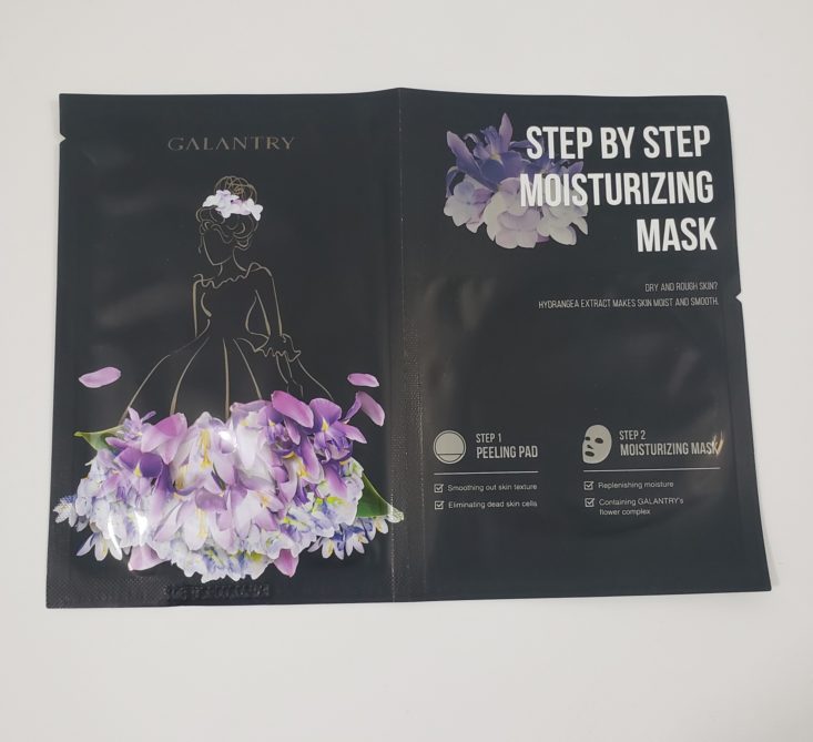 Facetory Lux Box Deluxe Review May 2019 - Step-By-Step Moisturizing Mask Top
