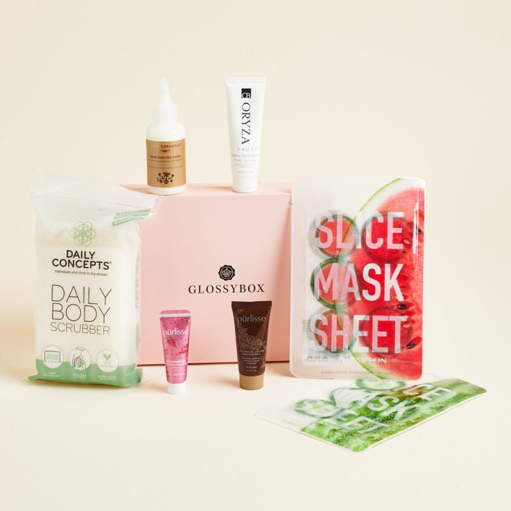 Glossybox May 2019 beauty box subscription review all contents