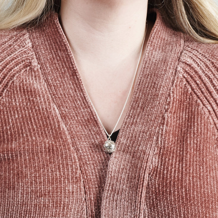 Heart and Honey May 2019 review vibe necklace on megan