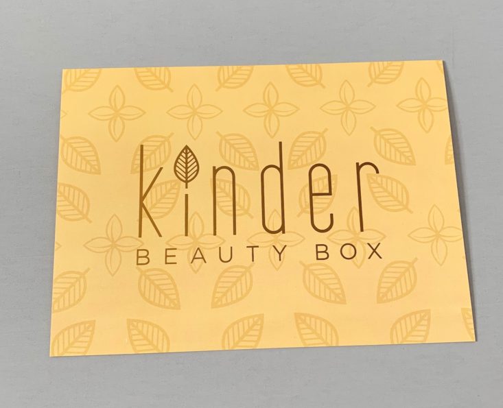 Kinder Beauty Box May 2019 - Info 1