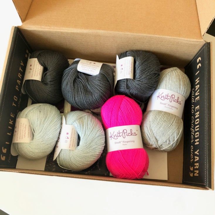 Knit Picks Yarn April 2019 - Open Box Front