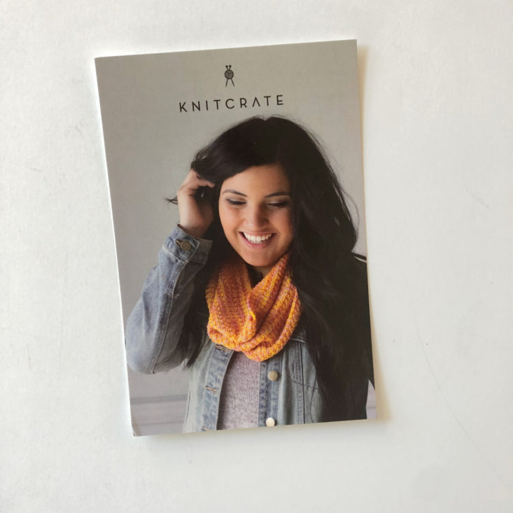 Knitcrate Yarn May 2019 - Card Front