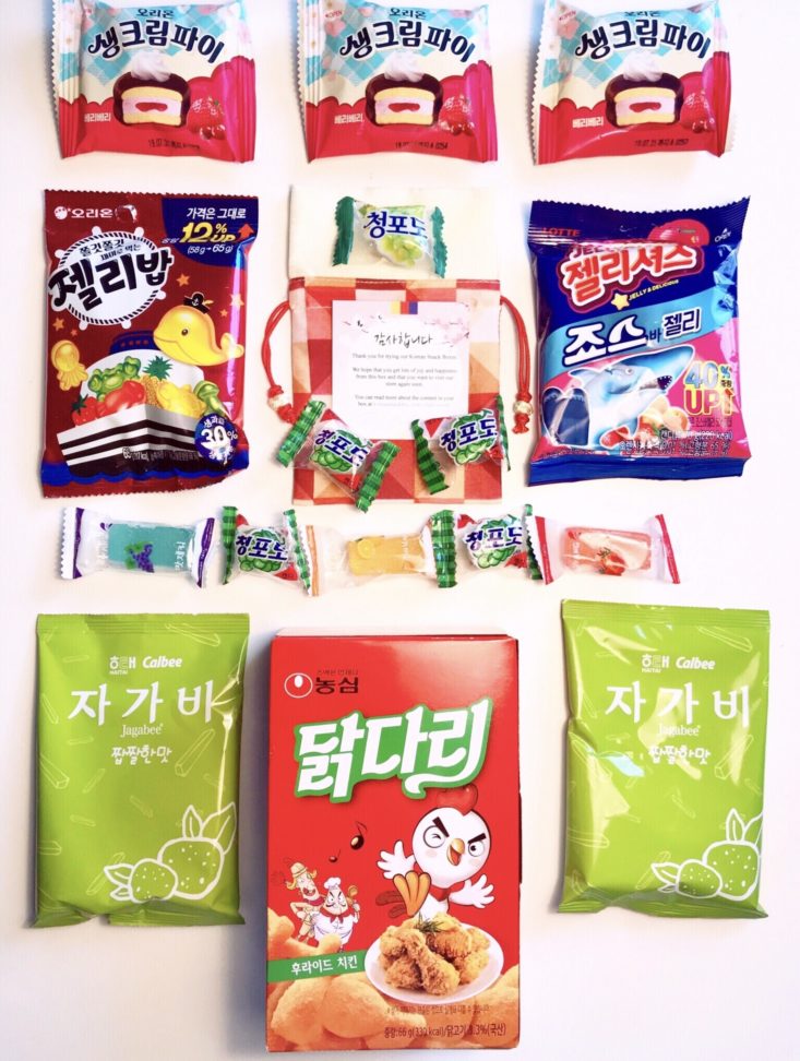 Korean Snacks Box 2019 - All Products Top