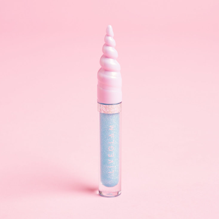 LiveGlam Kiss Me May 2019 lipgloss lipstick subscription review blue shimmer