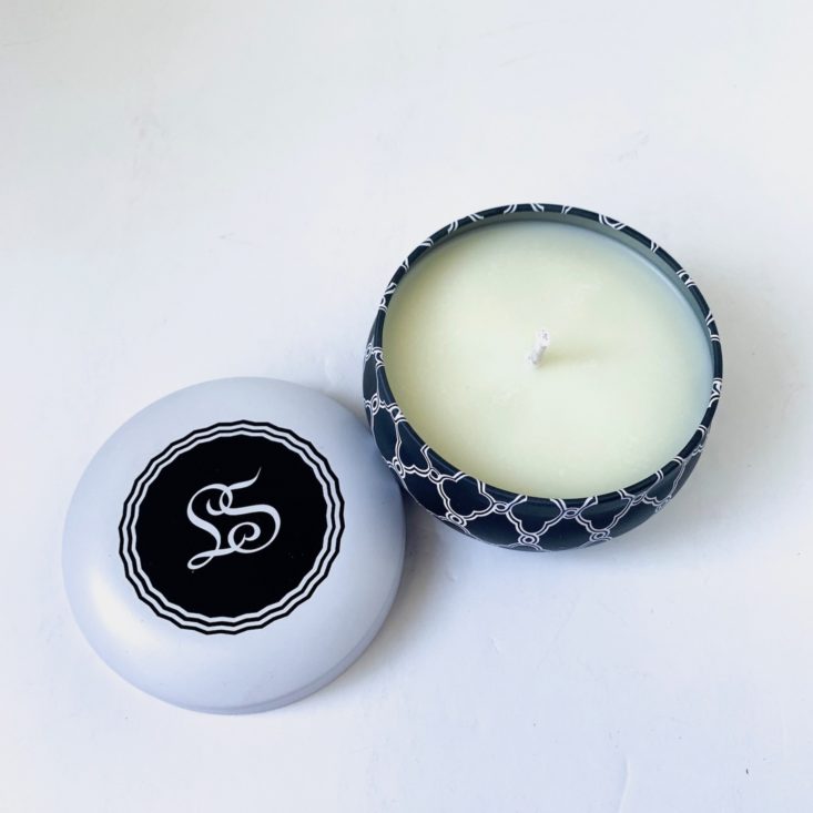 LoveSpoon Candle Club Review April 2019 - Sea Mist Soy Candle Uncapped Top