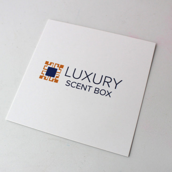 Luxury Scent Box May 2019 - Instructions Front