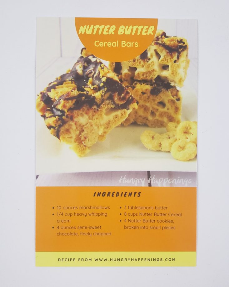 MONTHLY BOX OF FOOD AND SNACK REVIEW MAY 2019 - Recipe Card Front Top