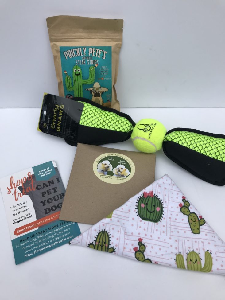 Mini Monthly Mystery Box For Dogs May 2019 - All Items Top