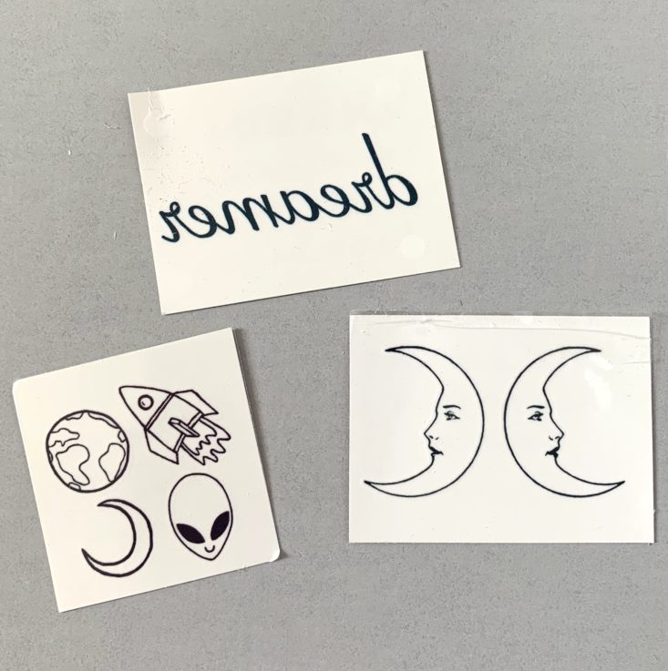 MoonBox by Gaia Collective Subscription Review May 2019 - Inked by Dani Hand Drawn Temporary Tattoos 1 Top
