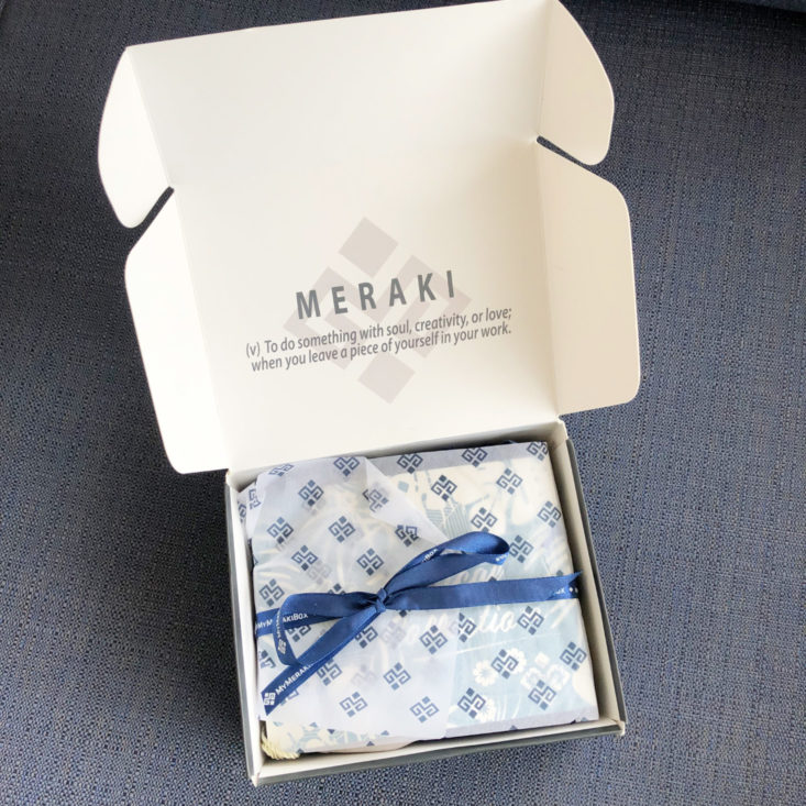 My Meraki Box Subscription Review April 2019 - Box Open 1 Top
