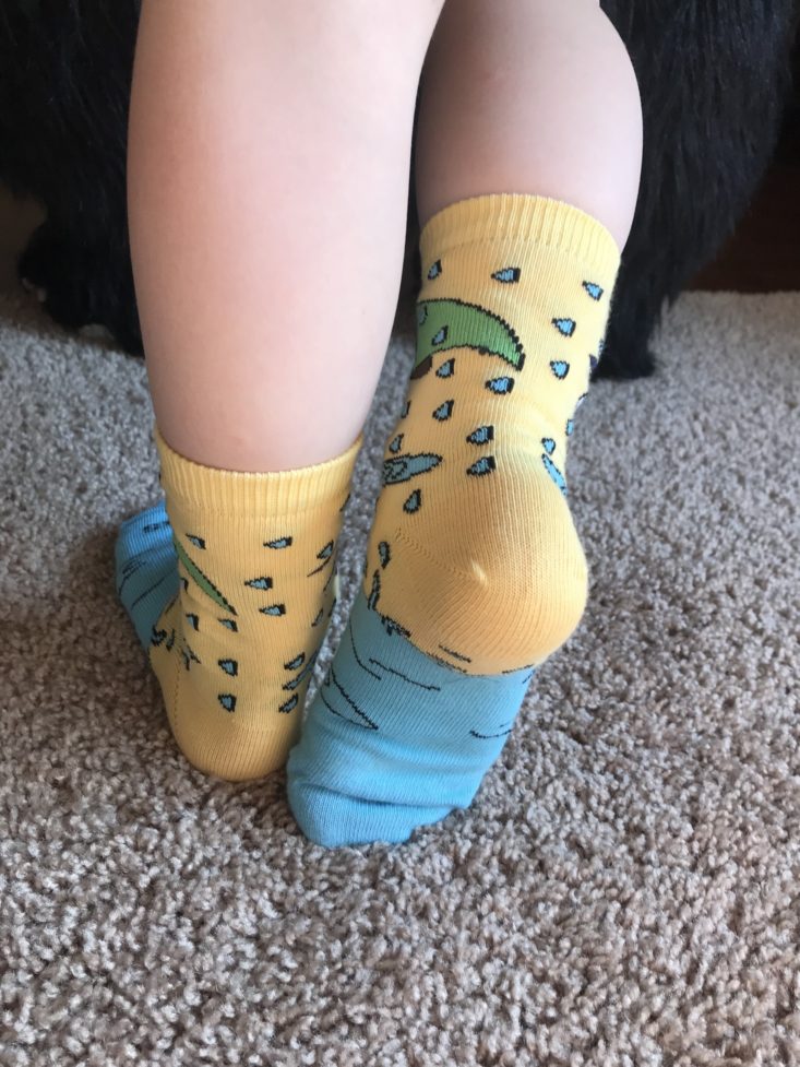 Panda Pals Kid’s Socks May 2019 - Puppy Umbrella Sock Behind
