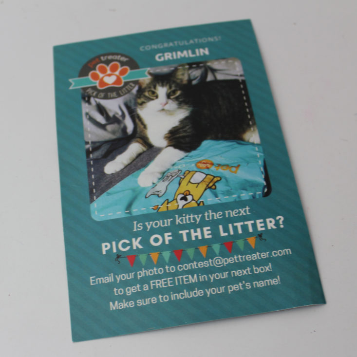 Pet Treater Cat May 2019 - Booklet Front