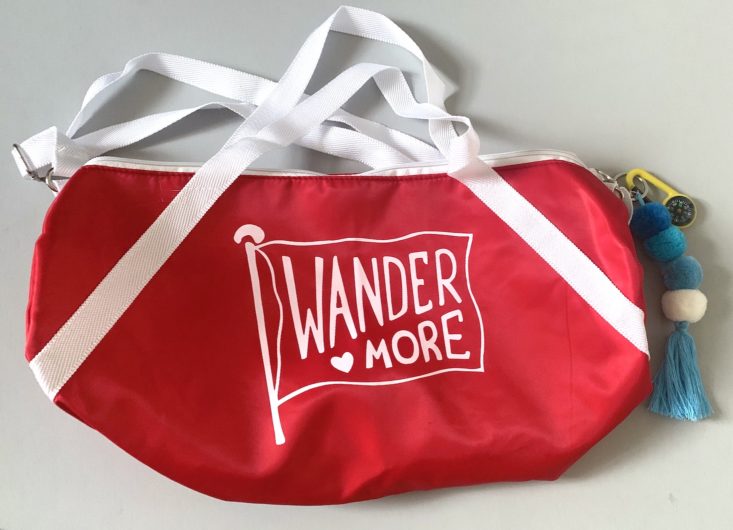 Quirky Crate Subscription Review May 2019 - Wander More Overnight Bag Front