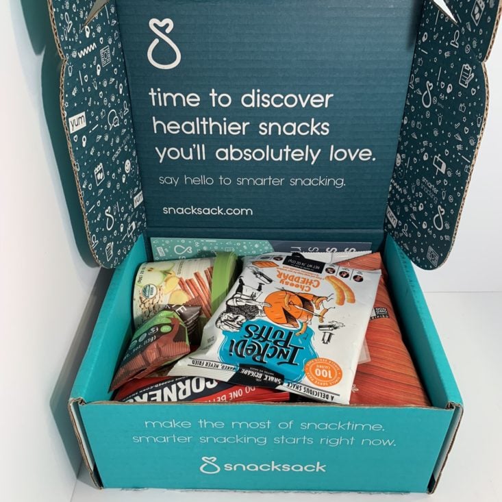 SnackSack Gluten Free April 2019 - Opened Box Front