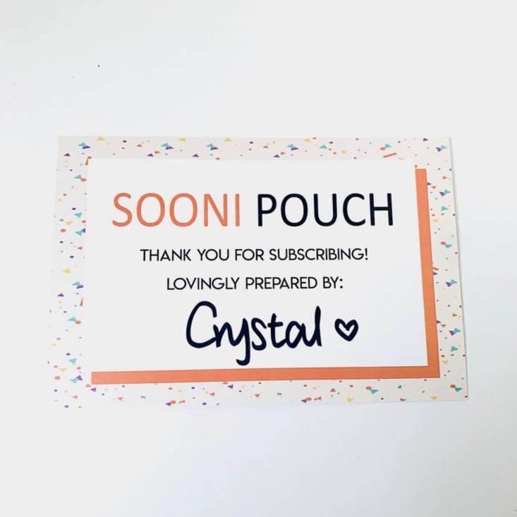 Sooni Pouch May 2019 - Sooni Pouch Crystal