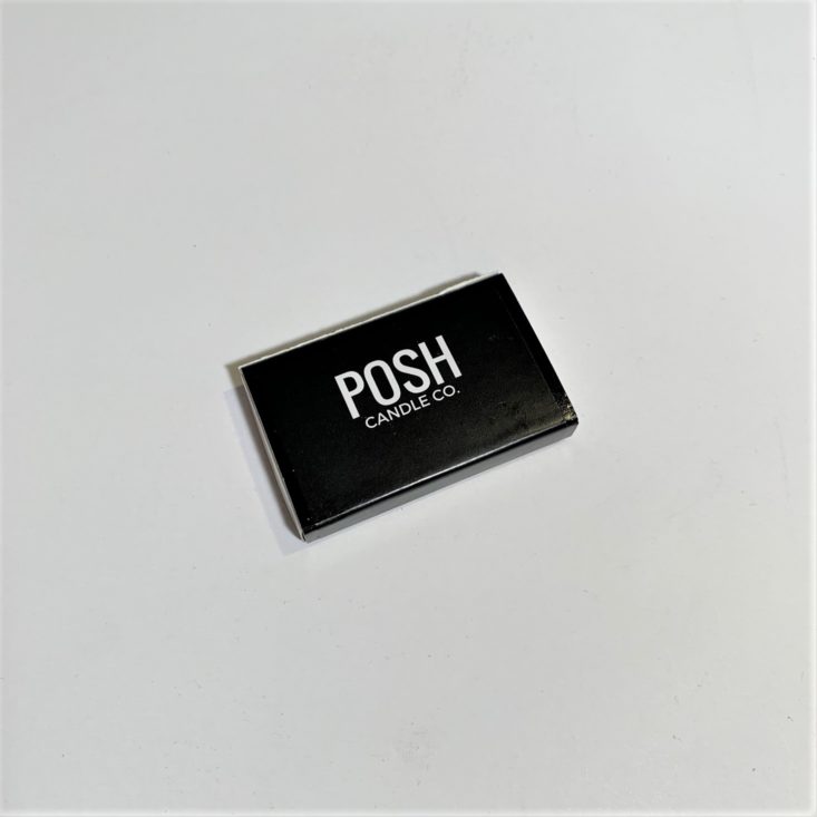 The Black Box Spring 2019 - Posh Candle Co. Stay Lit Matches Back Top