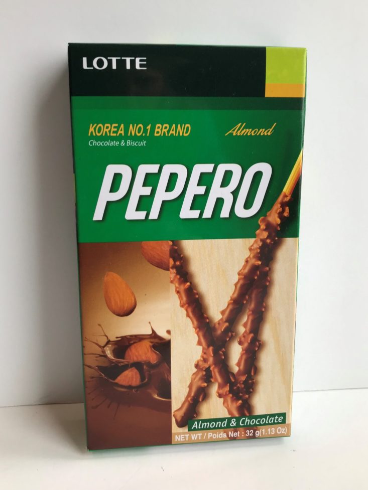Universal Yums “South Korea” May 2019 - Almond Pepero Front