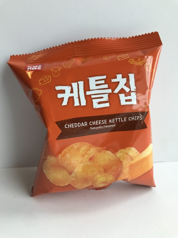 Universal Yums “South Korea” May 2019 - Cheddar Cheese Kettle Chips Front