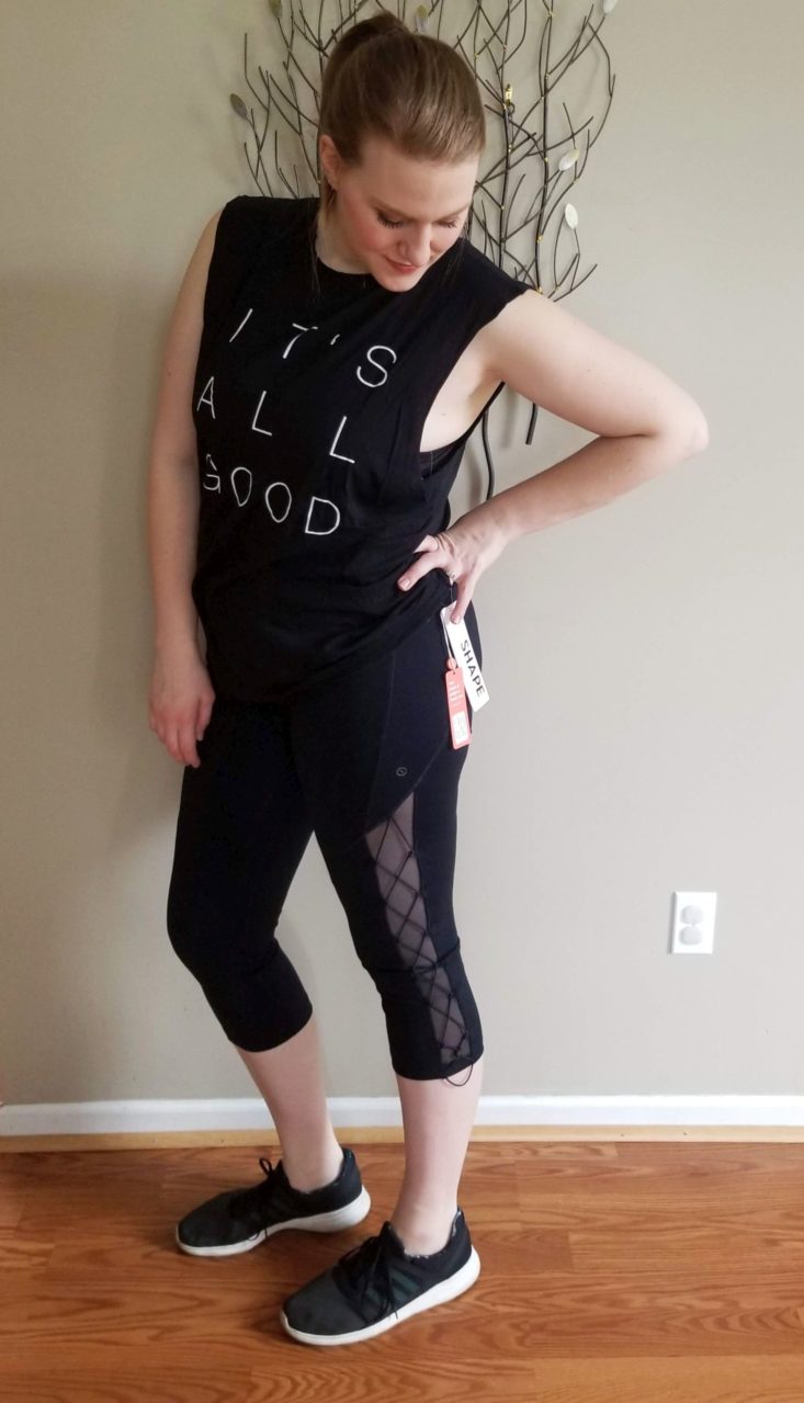 Wantable Fitness May 2019 bungee leggings side