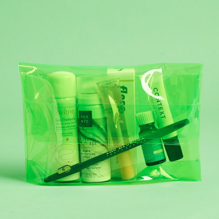 Allure Beauty Box June 2019 beauty subscription box review green bag