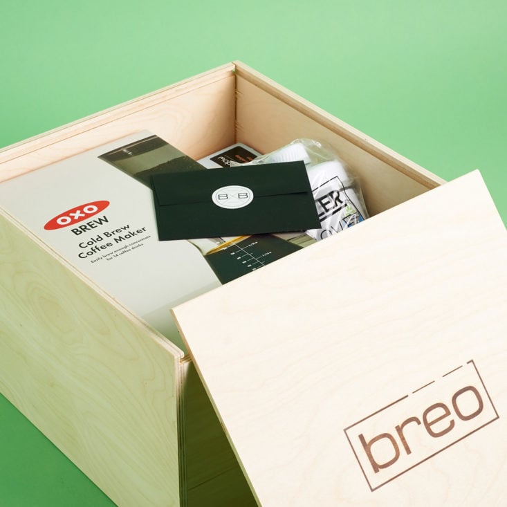 Breo Box with lid open