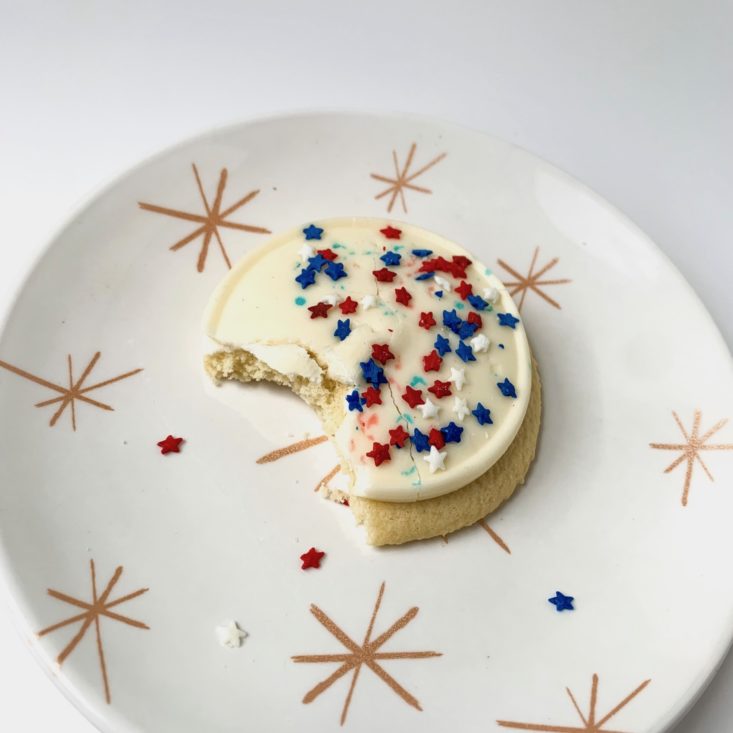 Cheryl’s Cookie of the Month June 2019 - Patriotic American Classic Buttercream Frosted Cut-out Cookies Open Top 2