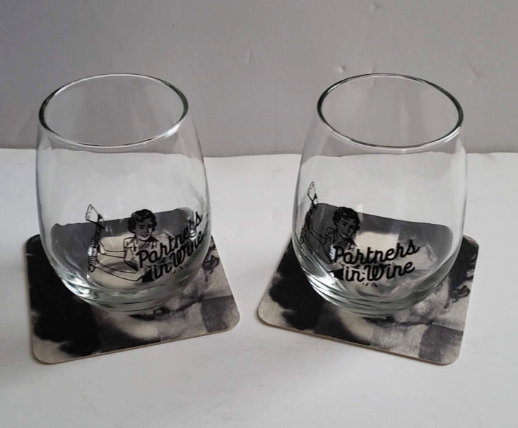 Creepy Crate Spring Death Becomes Us A True Crime Festival 2019 - Partners in Wine Wine Glass Set 3 Top