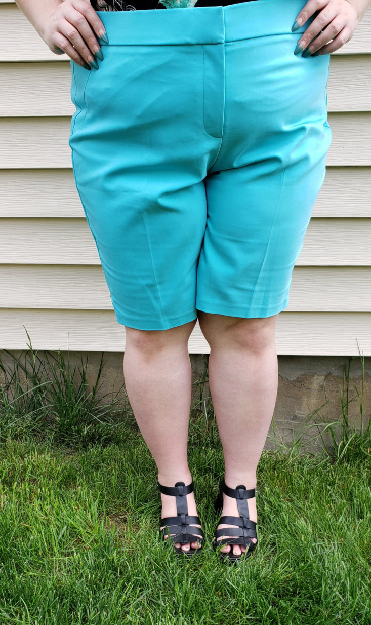 Dia & Co Subscription Box Review May 2019 - Vernon Short by Rafaella in Azure Blue Size 22 2 Front