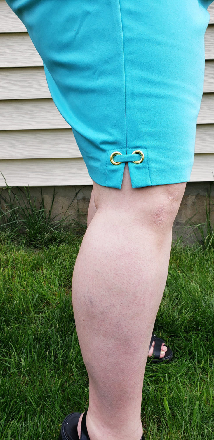 Dia & Co Subscription Box Review May 2019 - Vernon Short by Rafaella in Azure Blue Size 22 3 Side