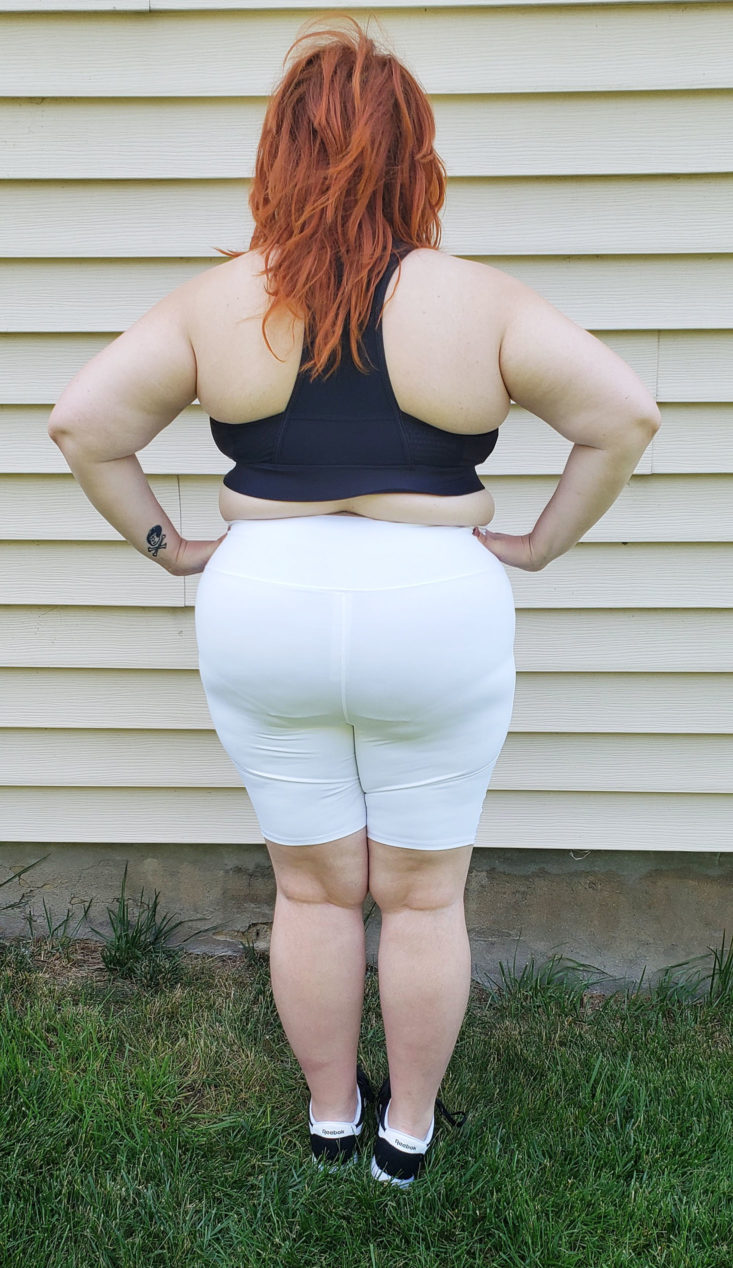 Fabletics Plus Size May 2019 - Mila Pocket Short in White 6