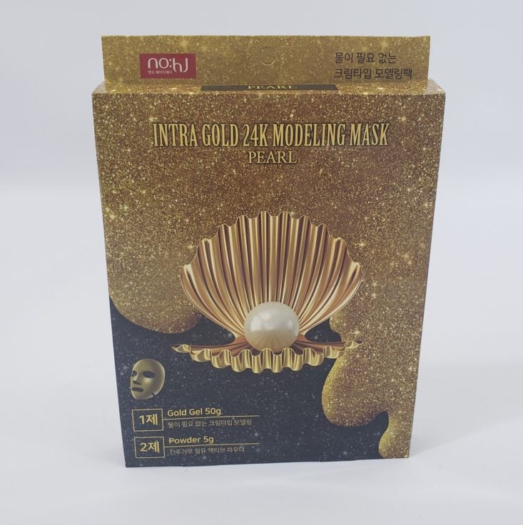 Facetory Lux Plus Review Summer 2019 - Nohj Intra Gold 24K Modeling Mask 1 Front