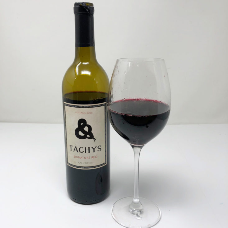 Firstleaf Wine Subscription Review June 2019 - 2016 Print Shop Cellars Tachys Signature Red In Glass Front