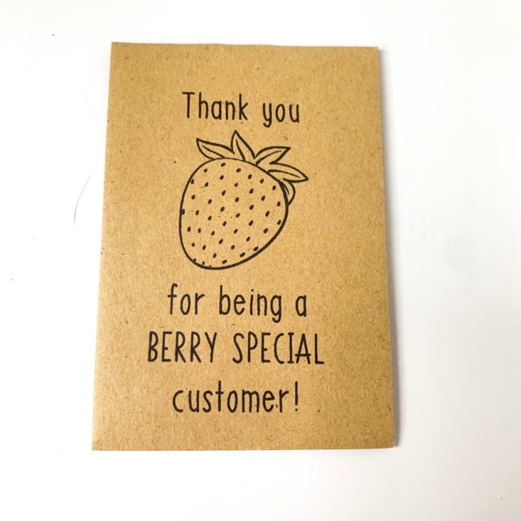 Fruit For Thought “Cherry Berry” May 2019 - Gift 1