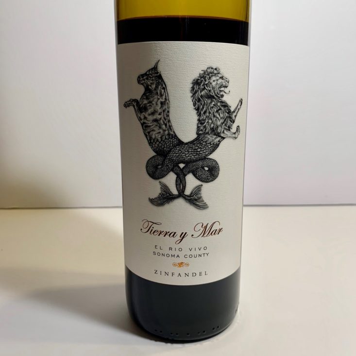 International Wine of the Month Club May 2019 - Tierra y Mar El Rio Vivo Sonoma County Zinfandel Front