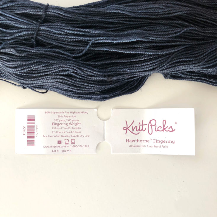 Knit Picks Yarn Subscription Box Review May 2019 - Tonal Label Front