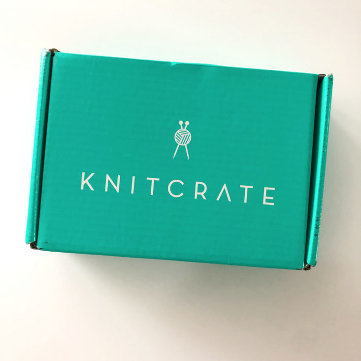 Knitcrate Yarn Subscription “Calico” Review June 2019 - Closed Box Top