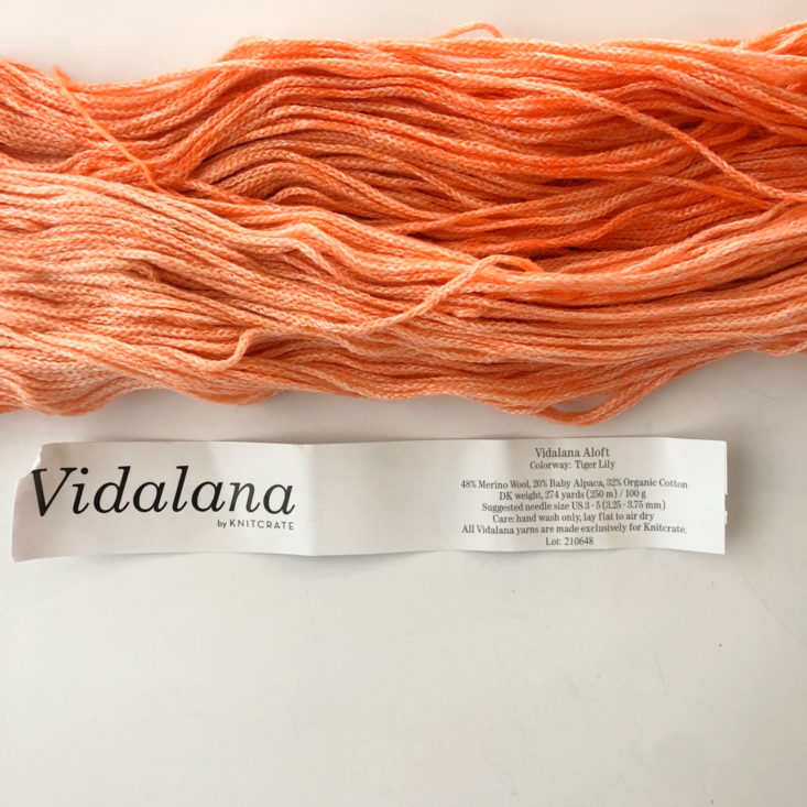 Knitcrate Yarn Subscription “Calico” Review June 2019 - Yarn Label Top