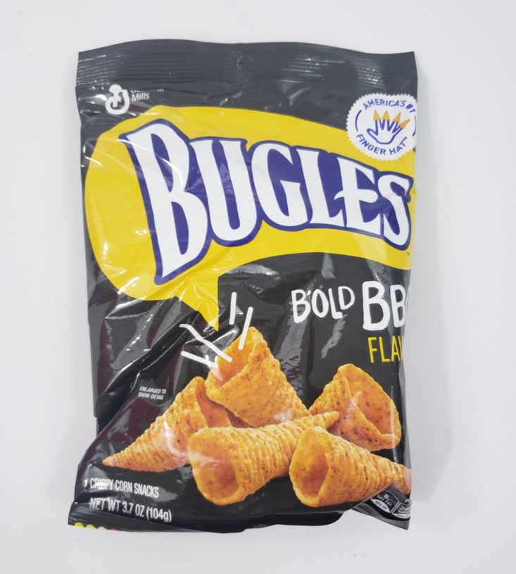 Monthly Box of Food and Snacks June 2019 - Bugles Bold BBQ Chips 1