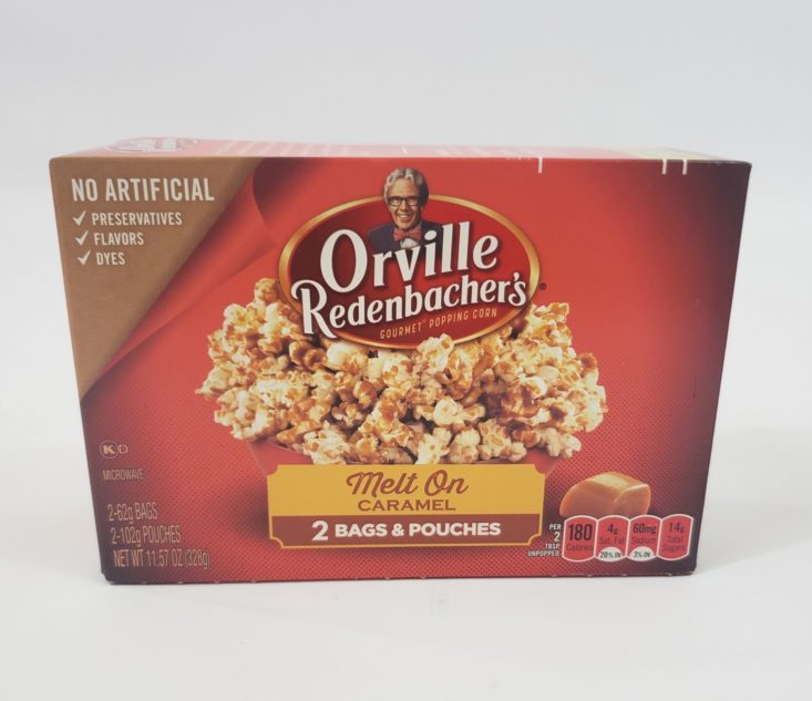 Monthly Box of Food and Snacks June 2019 - Orvilla Redenbacher’s Melt On Caramel Popcorn 1