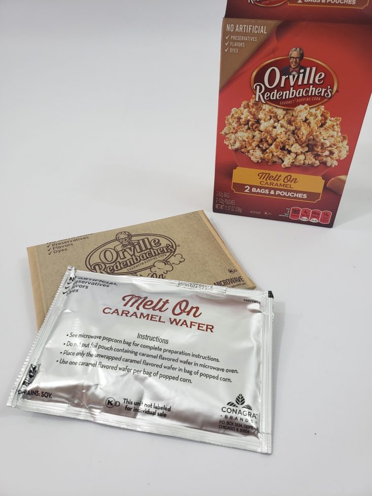 Monthly Box of Food and Snacks June 2019 - Orvilla Redenbacher’s Melt On Caramel Popcorn 3
