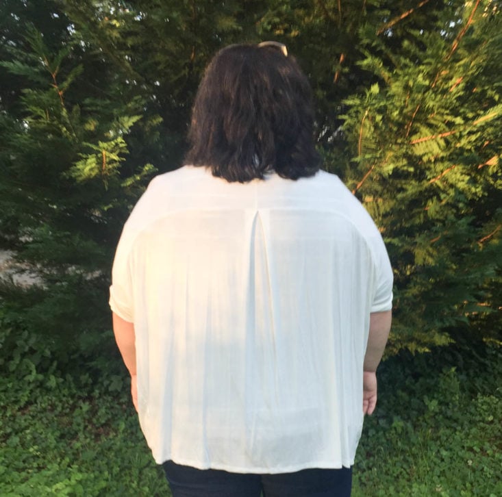 My Fashion Crate Subscription Review May 2019 - Ivory Short Sleeve Cardigan 2 Back