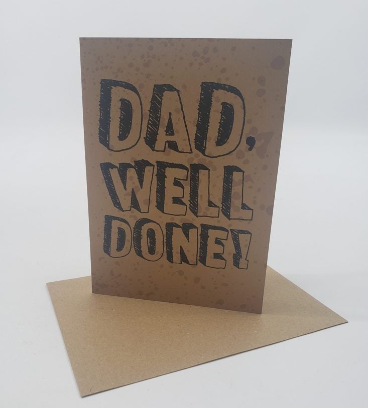 My Paper Box June - Dad Well Done Card 1